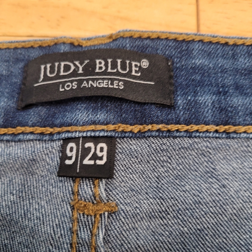 Judy Blue Jeans Relaxed Fit Stretch Denim Slim Leg Women Size 9 29 - Picture 4 of 8